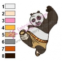 Kung Fu Panda Embroidery Design 09